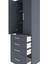 Hyperion Dolap 3 Raflı 4 Çekmeceli 2 Kapaklı 60X44X195 Antrasit-Antrasit 5