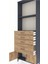 Arges Dolap 2 Raflı 4 Çekmeceli 2 Kapaklı 88X30X243 Antrasit-Çam 5