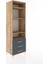 Hyperion Dolap 4 Raflı 3 Çekmeceli 60X44X195 Çam-Antrasit 2