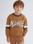 Yeni Sezon Bisiklet Yaka Baskılı Uzun Kollu Erkek Bebek Sweatshirt 1