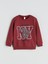 Yeni Sezon Bisiklet Yaka Baskılı Erkek Çocuk Sweatshirt 2'li 2