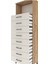 Arges Dolap Tek Raflı 8 Çekmeceli 60X30X182 Çam-Aytaşı 5