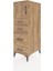 Kronos Dolap Tek Raflı 4 Çekmeceli Tek Kapaklı 44X59X134 Çam-Çam 3