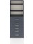 Arges Dolap 3 Raflı 6 Çekmeceli 88X30X243 Antrasit-Antrasit 1