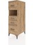 Kronos Dolap Tek Raflı 4 Çekmeceli 44X59X134 Çam-Çam 3