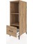 Kronos Dolap 2 Raflı Tek Çekmeceli 44X59X134 Çam-Çam 4