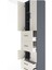 Hyperion Dolap 4 Raflı 4 Çekmeceli 4 Kapaklı 60X44X243 Antrasit-Aytaşı 5