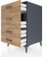 Kronos Komodin 4 Çekmeceli 60X59X96 Antrasit-Çam 5
