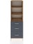 Hyperion Dolap 3 Raflı 3 Çekmeceli 60X44X195 Çam-Antrasit 1