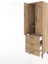 Hyperion Dolap 2 Raflı 3 Çekmeceli Tek Askılı 60X44X195 Çam-Çam 4