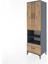 Hyperion Dolap 3 Raflı Tek Çekmeceli Tek Askılı 60X44X195 Antrasit-Çam 3