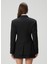 Siyah Çizgili Yün Blazer 4