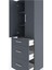 Hyperion Dolap 3 Raflı 3 Çekmeceli 2 Kapaklı 60X44X195 Antrasit-Antrasit 5