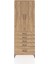 Arges Dolap 4 Raflı 5 Çekmeceli 2 Kapaklı 88X30X243 Çam-Çam 1