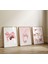 (Çerçevesiz) Çilek Temalı 3lü Poster Seti, Pinterest Temalı Çerçevesiz Poster Seti 1