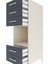 Kronos Dolap Tek Raflı 5 Çekmeceli 44X59X134 Aytaşı-Antrasit 5