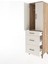 Hyperion Dolap Tek Raflı 3 Çekmeceli Tek Askılı 60X44X195 Çam-Aytaşı 4