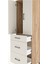 Hyperion Dolap Tek Raflı 3 Çekmeceli Tek Askılı 60X44X195 Çam-Aytaşı 5