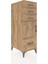 Kronos Dolap Tek Raflı 3 Çekmeceli Tek Kapaklı 44X59X134 Çam-Çam 2