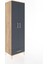 Hyperion Dolap 5 Raflı Tek Çekmeceli Tek Askılı 60X44X195 Çam-Antrasit 2