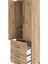 Hyperion Dolap 2 Raflı 3 Çekmeceli Tek Askılı 60X44X195 Çam-Çam 5