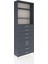 Arges Dolap 4 Raflı 6 Çekmeceli 2 Kapaklı 88X30X243 Antrasit-Antrasit 2