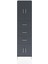 Hyperion Dolap 2 Raflı 3 Çekmeceli 4 Kapaklı 60X44X243 Antrasit-Antrasit 1