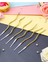 Gold Altın Sarı Renk Parlak 6 Lı Spiral Kıvrımlı Pasta Mumu Doğumgünü Pastası Mumu Mum 2