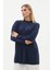 Fitilli Detaylı Basic Triko Tunik 2