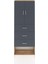 Arges Dolap 3 Raflı 3 Çekmeceli 2 Kapaklı 88X30X243 Çam-Antrasit 1