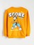 Yeni Sezon Bisiklet Yaka Nostaljik Maymun Baskılı Erkek Çocuk Sweatshirt 1