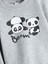Yeni Sezon Bisiklet Yaka Panda Baskılı Erkek Çocuk Sweatshirt 2
