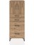 Hyperion Dolap 2 Raflı 4 Çekmeceli 2 Kapaklı 60X44X163 Çam-Çam 1