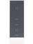 Arges Dolap 4 Raflı 3 Çekmeceli 4 Kapaklı 88X30X243 Aytaşı-Antrasit 1