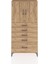 Arges Dolap 2 Raflı 5 Çekmeceli 2 Kapaklı 88X30X182 Çam-Çam 1