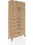 Arges Dolap 2 Raflı 5 Çekmeceli 2 Kapaklı 88X30X182 Çam-Çam 2