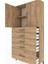 Arges Dolap 2 Raflı 5 Çekmeceli 2 Kapaklı 88X30X182 Çam-Çam 5