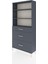Arges Dolap 3 Raflı 3 Çekmeceli 88X30X182 Antrasit-Antrasit 3
