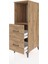 Kronos Dolap Tek Raflı 2 Çekmeceli 44X59X134 Çam-Çam 4