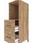 Kronos Dolap Tek Raflı 2 Çekmeceli 44X59X134 Çam-Çam 5