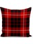 Yılbaşı Ekose Serisi Çift Tarafı Dijital Baskılı Kırlent Kılıfı (Christmas Noel Cushion Cover) 1