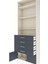 Arges Dolap 4 Raflı 4 Çekmeceli 2 Kapaklı 88X30X243 Aytaşı-Antrasit 5
