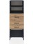 Hyperion Dolap 2 Raflı 3 Çekmeceli 60X44X163 Antrasit-Çam 1