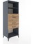 Hyperion Dolap 2 Raflı 3 Çekmeceli 60X44X163 Antrasit-Çam 2