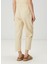 Krem Pileli Poplin Pantolon 6