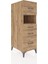 Kronos Dolap Tek Raflı 4 Çekmeceli 44X59X134 Çam-Çam 2