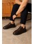 Tommy Erkek Deri Sneaker Ayakkabı Acı Kahve 3
