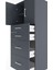 Hyperion Dolap 2 Raflı 4 Çekmeceli 2 Kapaklı 60X44X163 Antrasit-Antrasit 5
