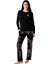 Kadın Siyah Pijama Takımı 3439-S 1