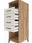 Kronos Dolap Tek Raflı 4 Çekmeceli 44X59X134 Çam-Aytaşı 5